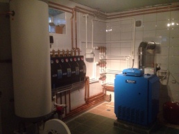 Компанией Луч Тепла, в загородном доме был произведен монтаж системы отопления медными трубами